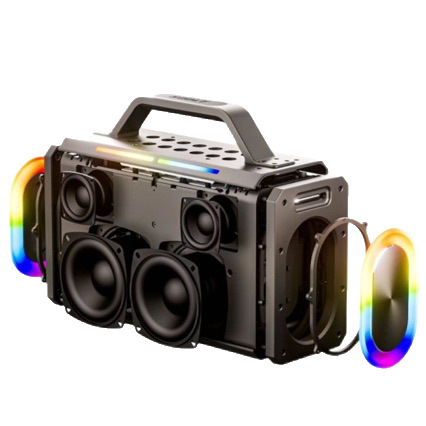 SODLK Sound Laike 200W New King Kong Third Generation Subwoofer Bluetooth Speaker High-Power Outdoor K-Song Speaker