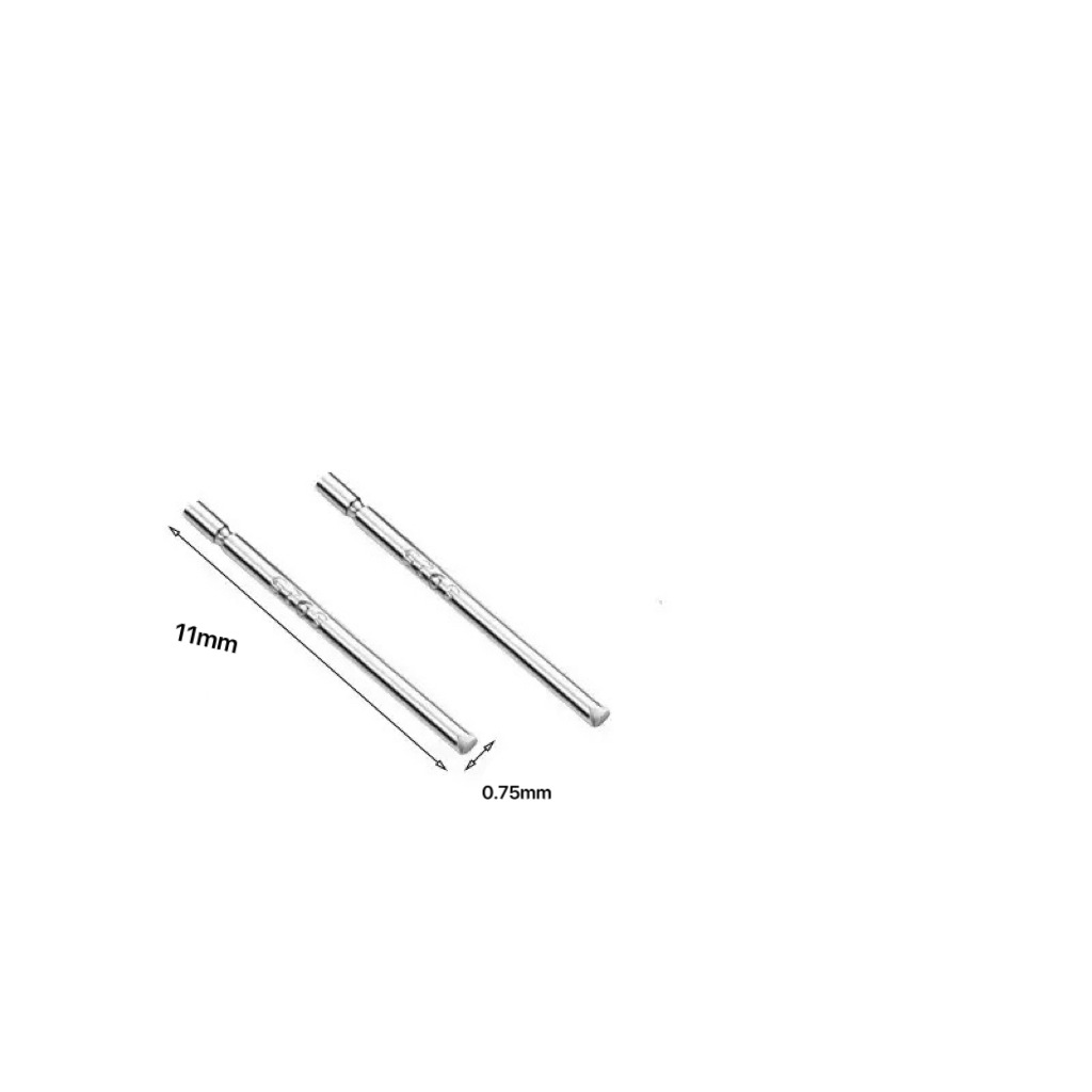 S925 solid sterling silver earring needles women's ear hole ear stick ear rod silver needles DIY plain silver earring accessories jewelry
