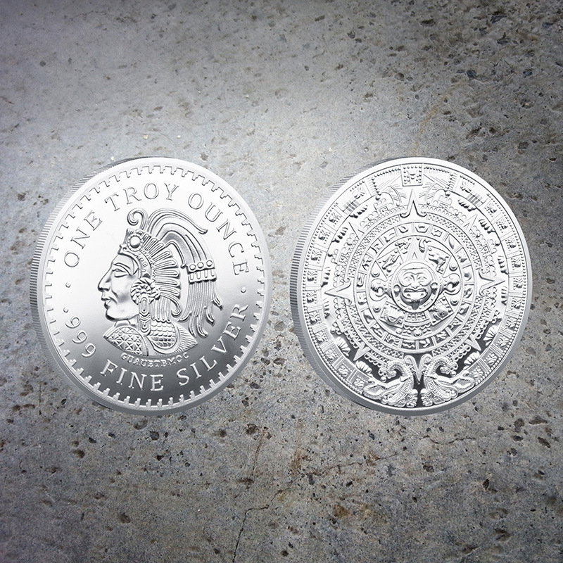 Maya Coin Commemorative Coin Pyramid Coin Mexican Craft Commemorative Medal Foreign Coin Coin Badge