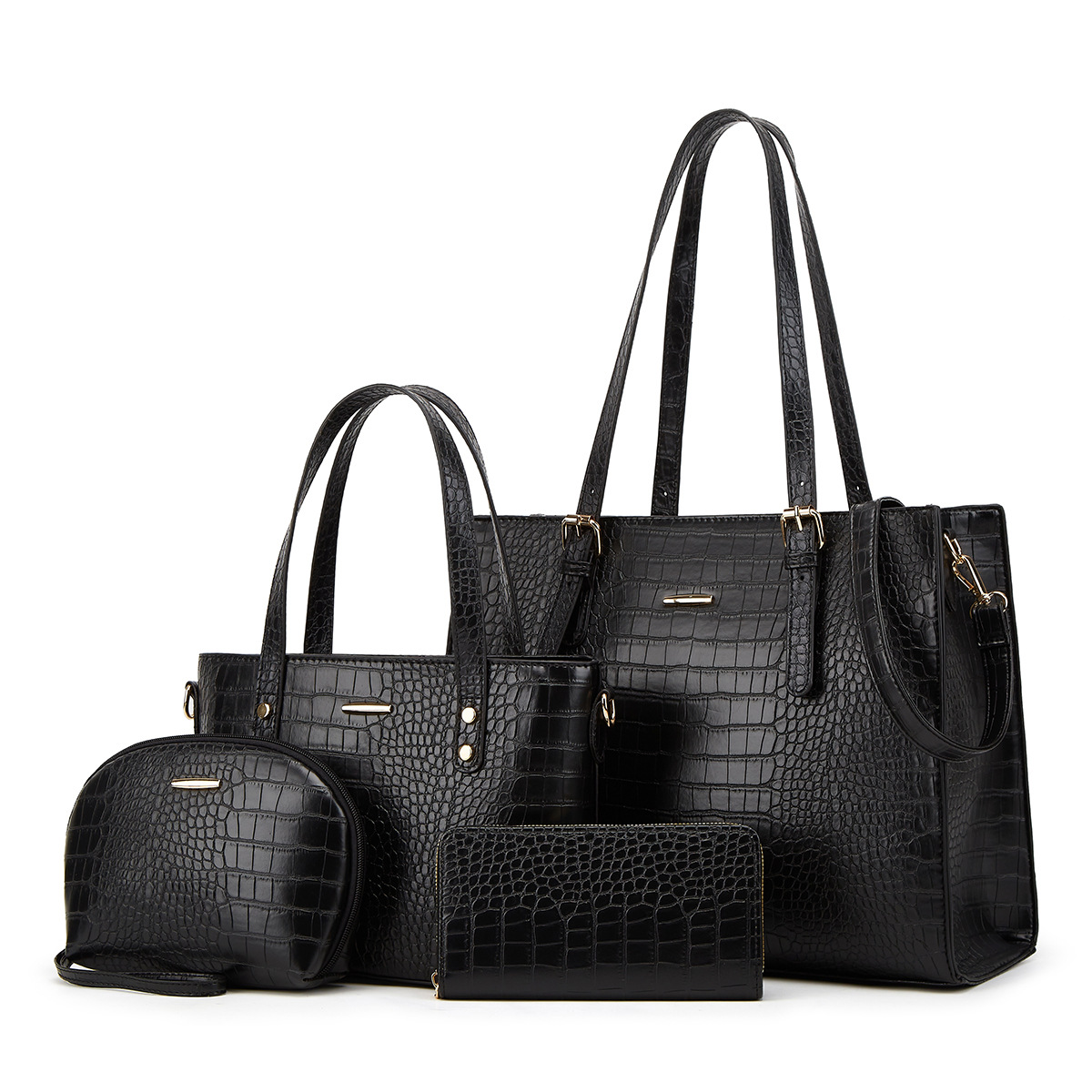 2026 new single shoulder mother-child set bag 4-piece set wind mother-child bag 4-piece set