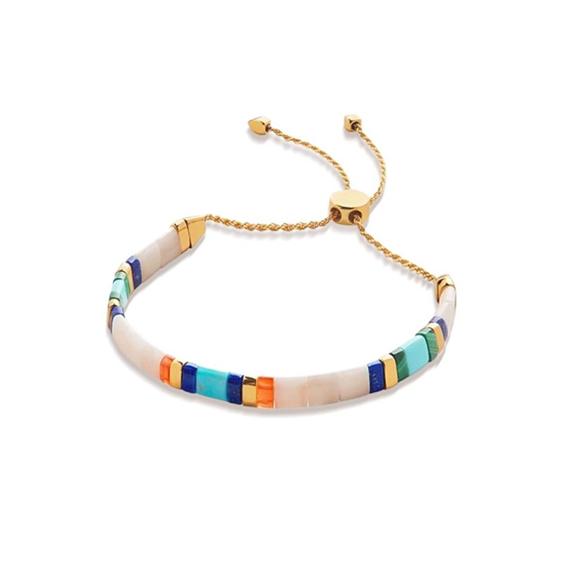 Exclusive Simple Bracelet Tila Bead Woven Beaded Women's Bracelet Colorful