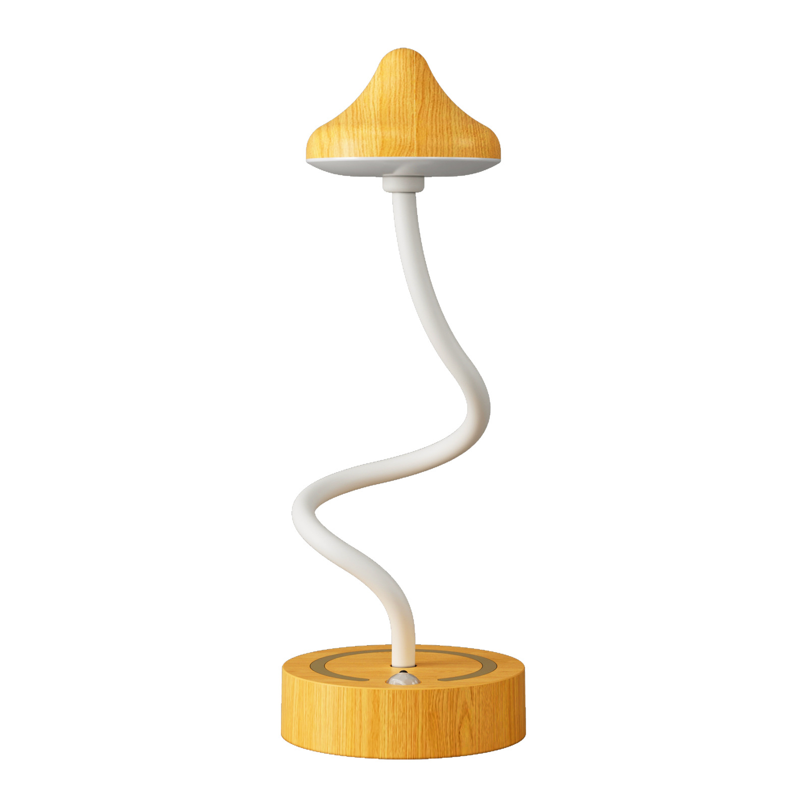 Bedroom Decorative Human Body Induction Table Lamp LED Touch Charging Hotel Desktop Atmosphere Walnut Table Lamp