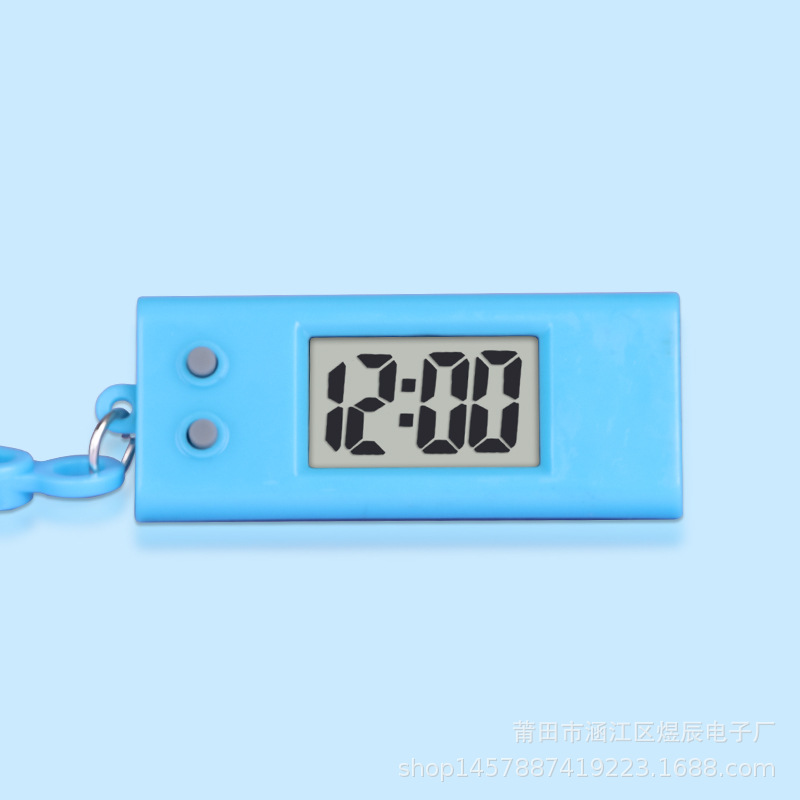 Work Study Postgraduate Entrance Exam Mini Silent Electronic Watch Portable Student Backpack Keychain Small Hanging Watch Compact Electronic Clock