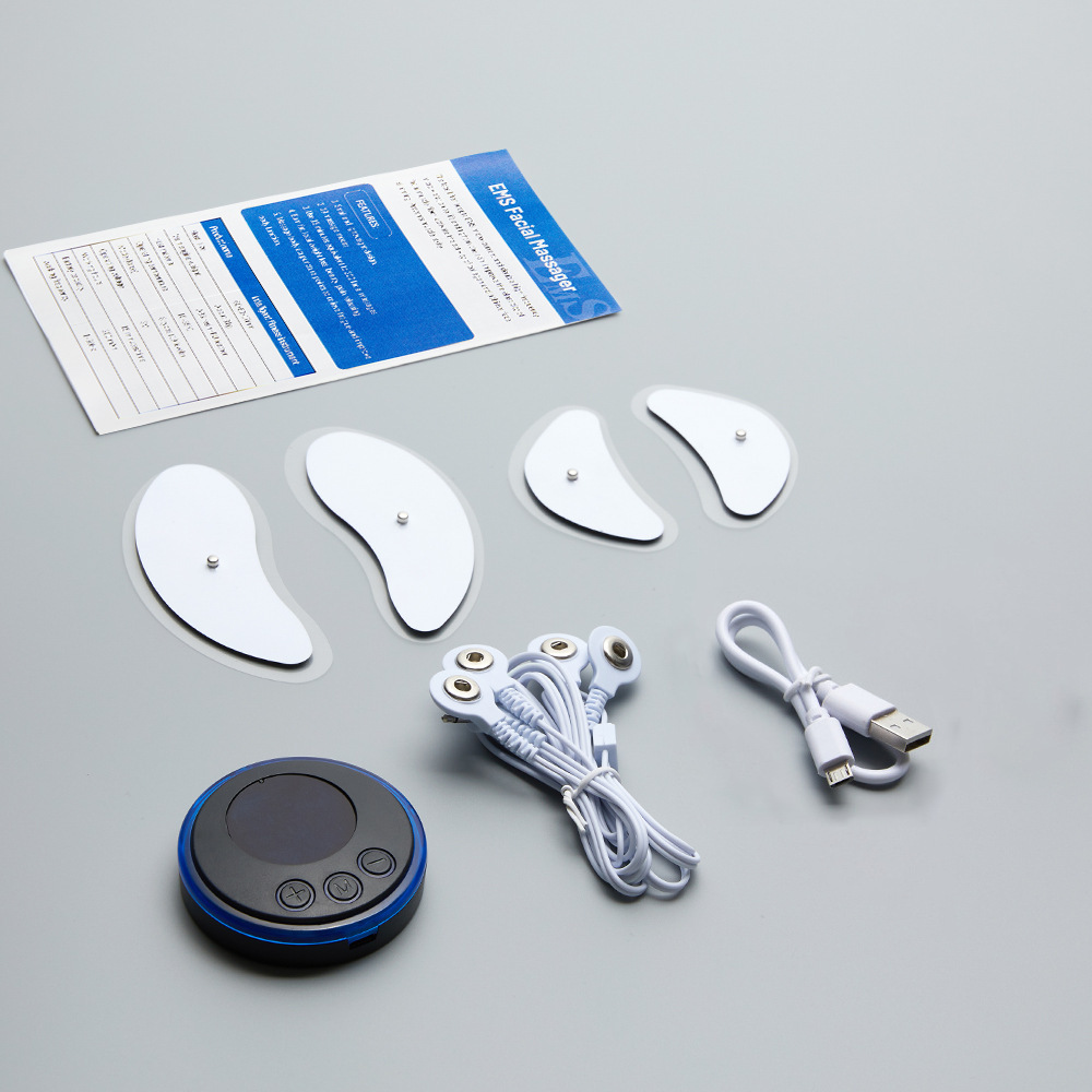 Mini rechargeable EMS facial massager facial beauty device V-face vibration muscle stimulator face shaper