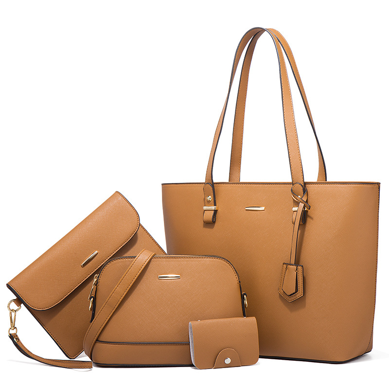 Women's bag celebrity shoulder handbag 2026 new large capacity crossbody four-piece set mother-child bag