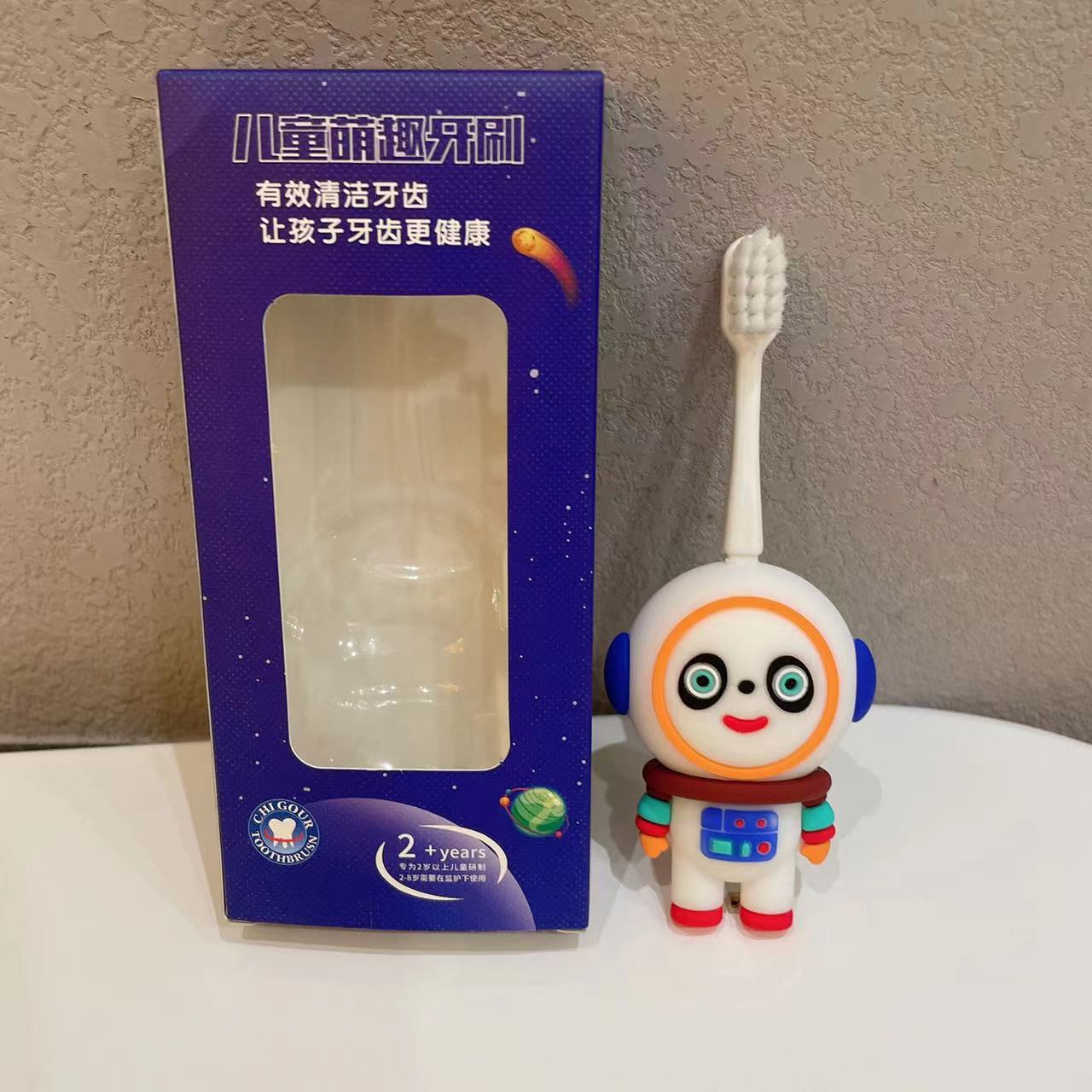 New Rocket Manual Cartoon Kids Toothbrush Ultra-fine Soft Bristle 2-6-12 Years Old Baby Professional