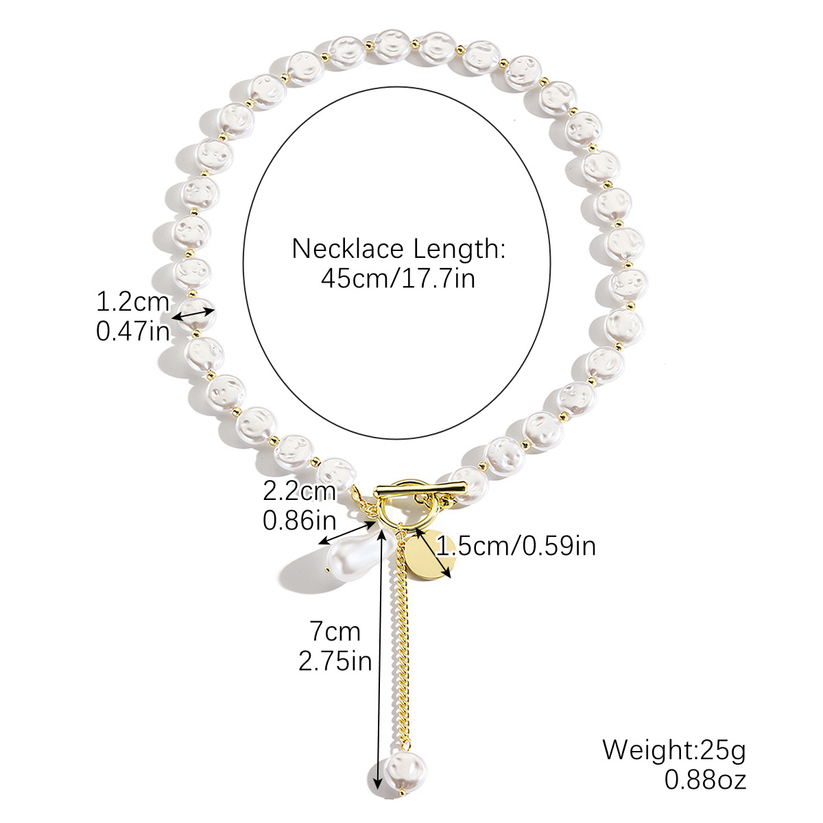 Jewelry simple pearl long necklace niche long Y-shaped pearl necklace