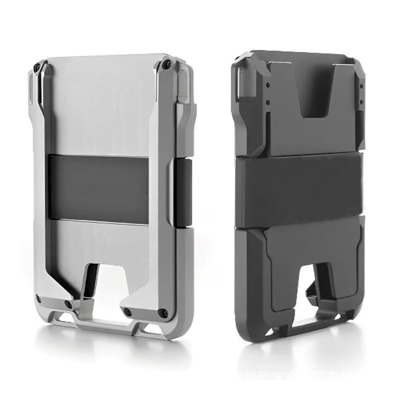 Driver's License Wallet Metal RFID Card Holder Card Case Anti-theft Brush Aluminum Alloy Credit Card Clip Bank Card