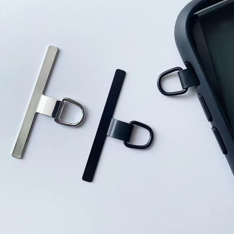 Phone lanyard fixing clip ultra-thin metal hook gasket sticker durable bracelet connection pendant neck