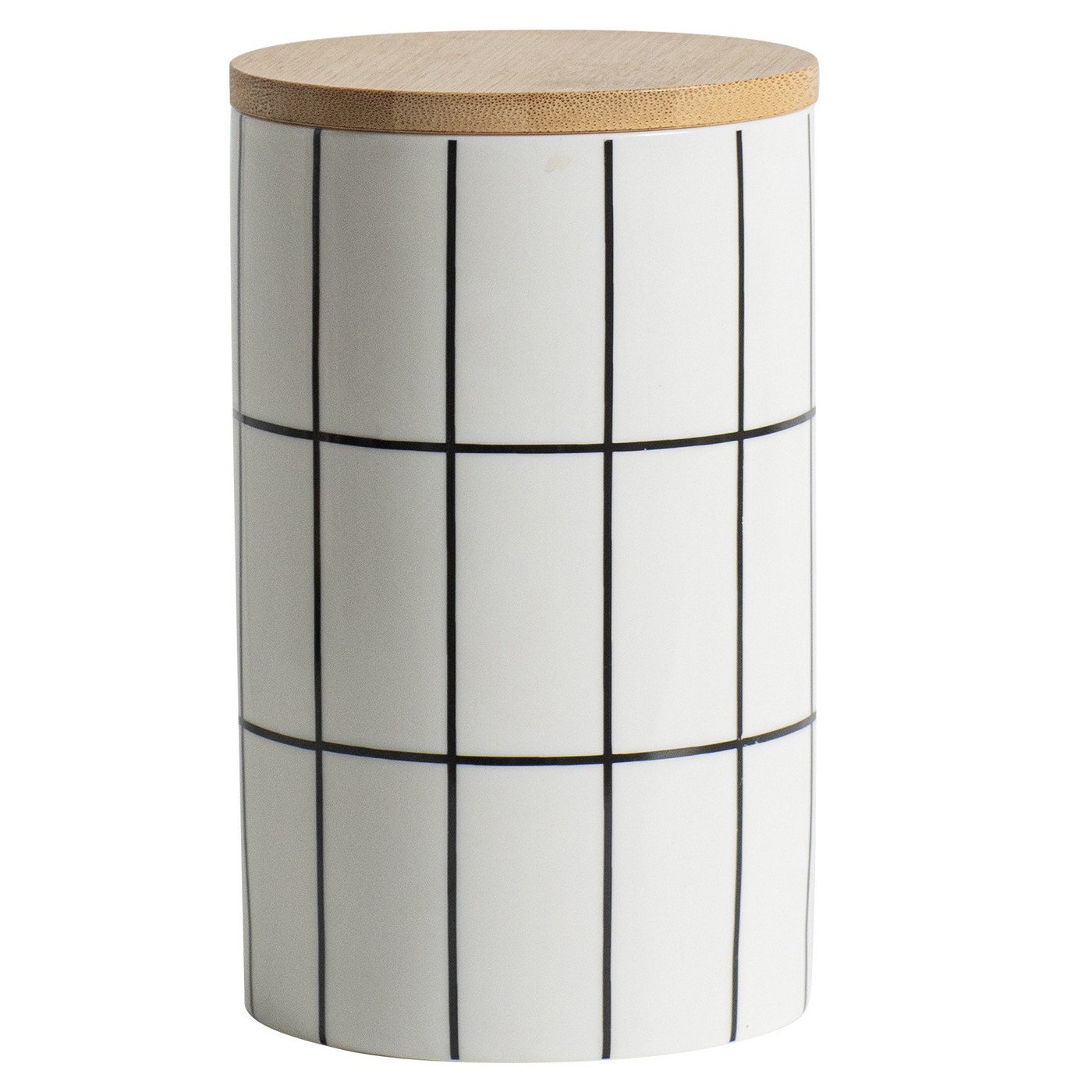 Nordic round heat-resistant ceramic airtight jar large storage jar storage jar three-piece set with lid set