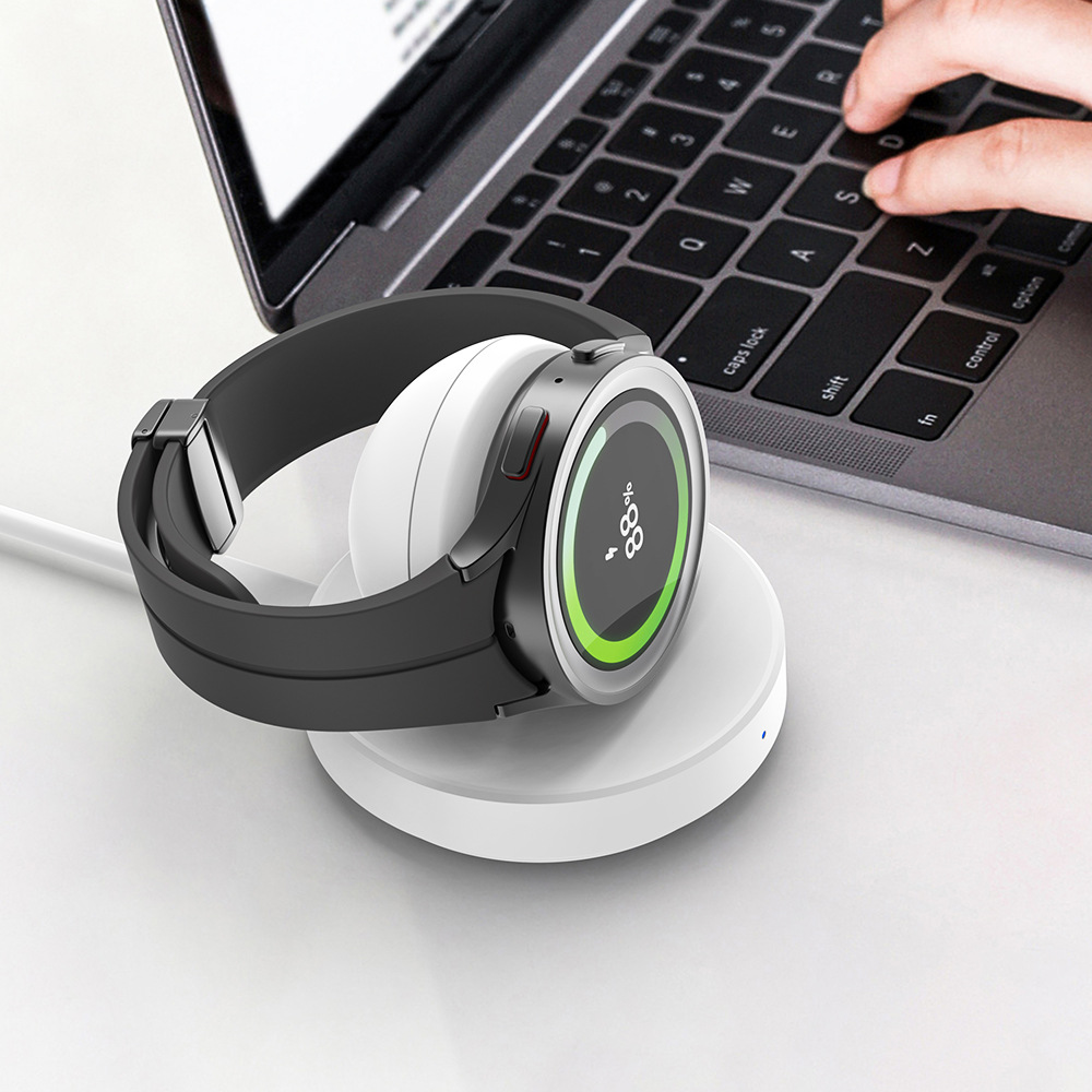 Compatible with Apple Samsung Fitbit watch wireless charging base portable compact desktop wireless charger wireless charging head