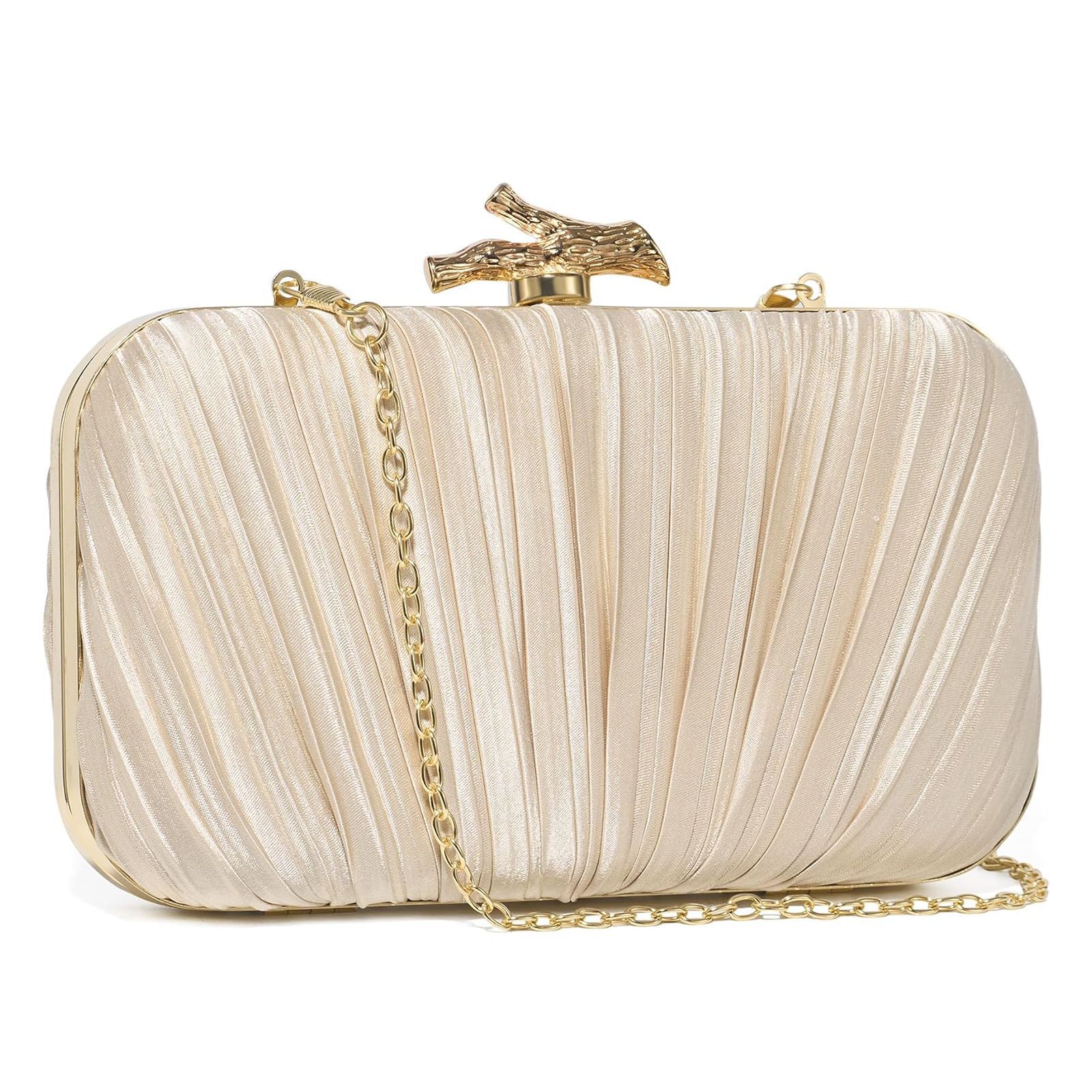 2025 New Pleated Clutch Evening Bag Banquet Bag Women's Celebrity Evening Dress Bag Wedding Evening Bag