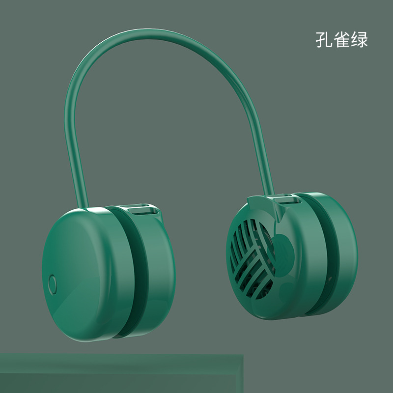 2022 New Neck Fan, Leaf-Less Portable Neck Fan, Lazy USB Charging Silent Small Fan