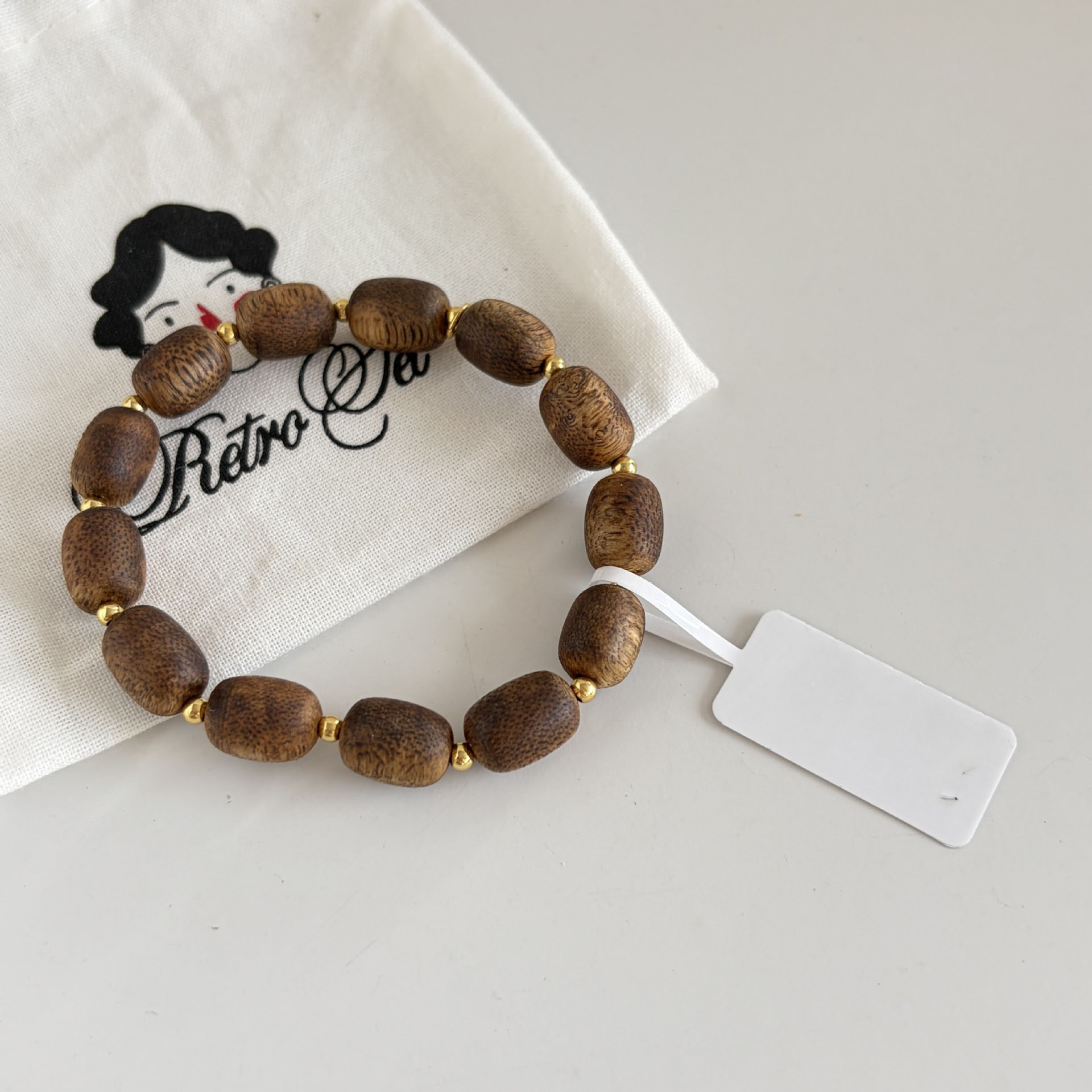 Spring Summer New Agarwood Sandalwood Natural Stone Agate/Amber/Crystal Tiger Eye Agate Beaded Bracelet for Women Collection