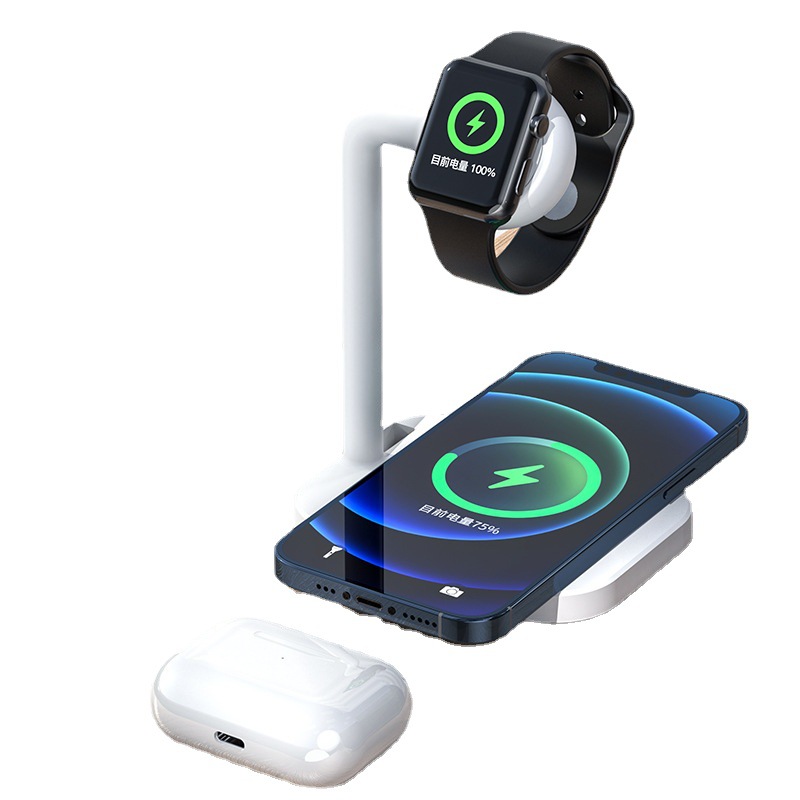 New two-in-one wireless charger for Samsung Apple Huawei OP model phone 15W wireless charger