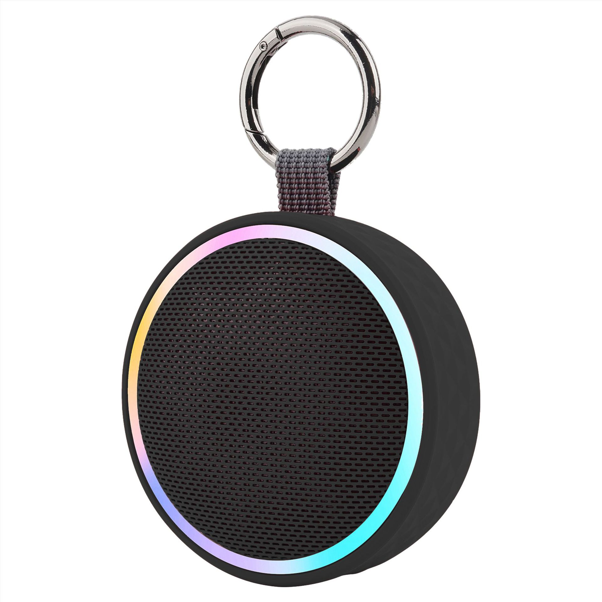 Private Mold Outdoor Waterproof Speaker Cool Light Plug-in Card Clip Portable Bluetooth Small Speaker