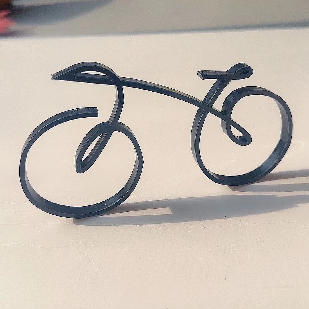 New Geometric Bicycle Wall Bicycle Line Bicycle Decoration Silhouette