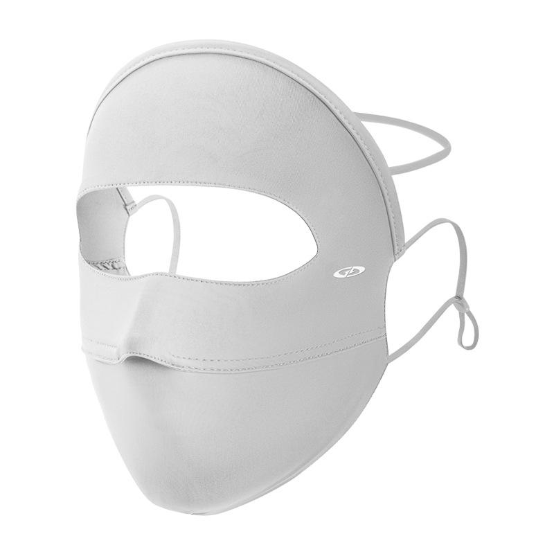 Sun Protection Mask Full Face Cover Ice Silk Cool Summer UV Protection Breathable Forehead Eye Cover Veil XTJ143
