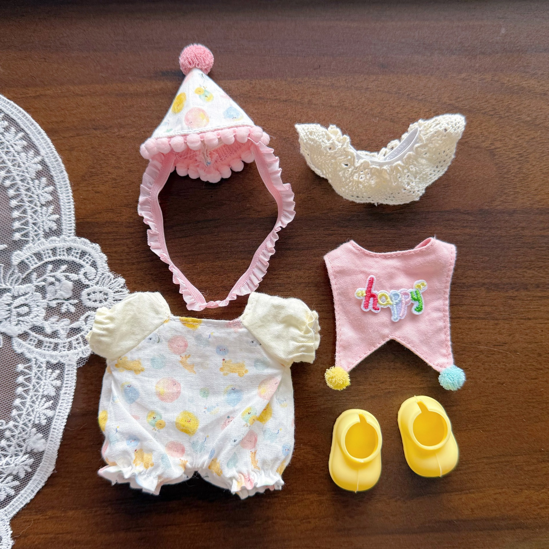 17cm Labubu first generation second generation third generation doll clothes birthday set dress-up clothes replacement plush set