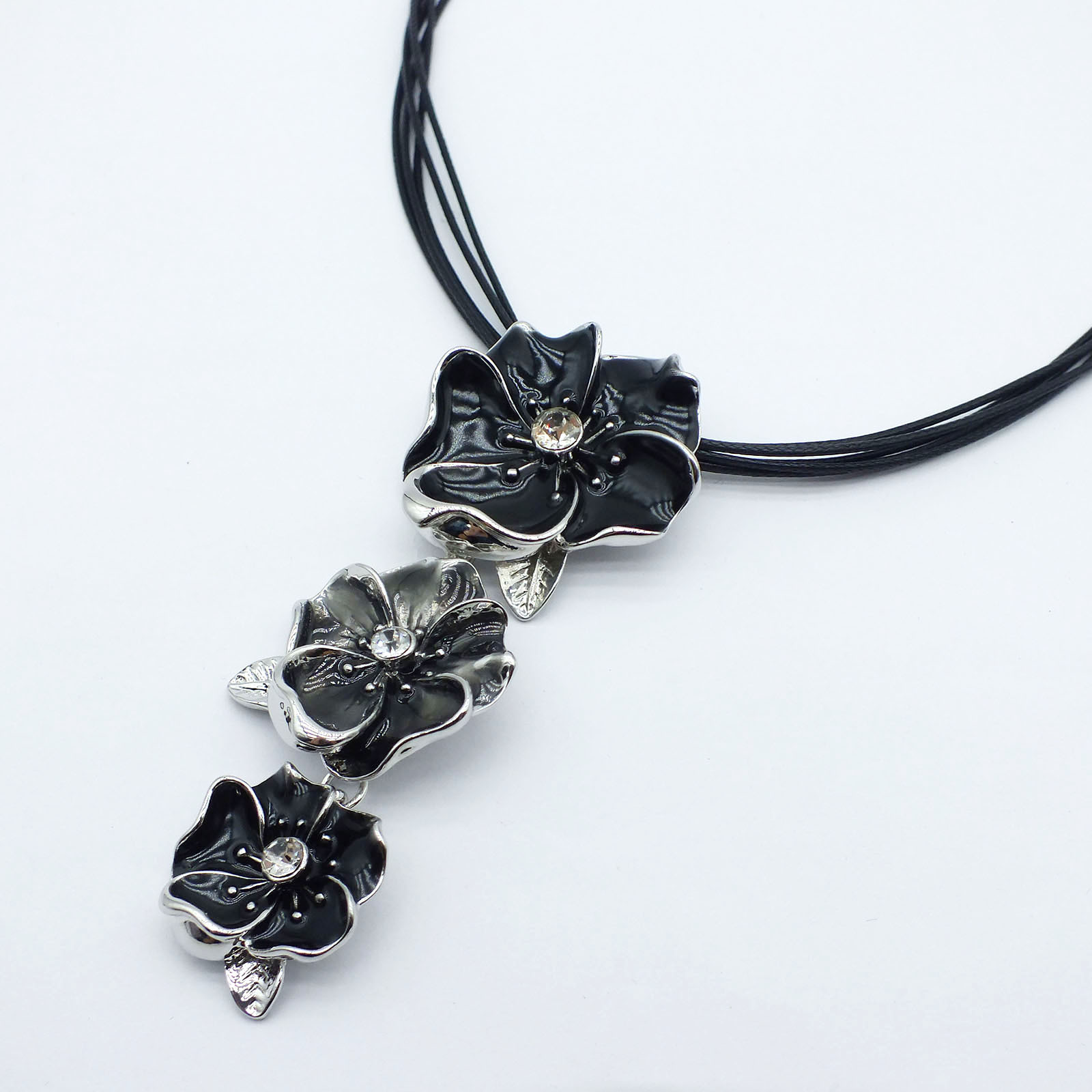 N168 Enamel Color Necklace Mixed Batch Oil Drop Flower Necklace