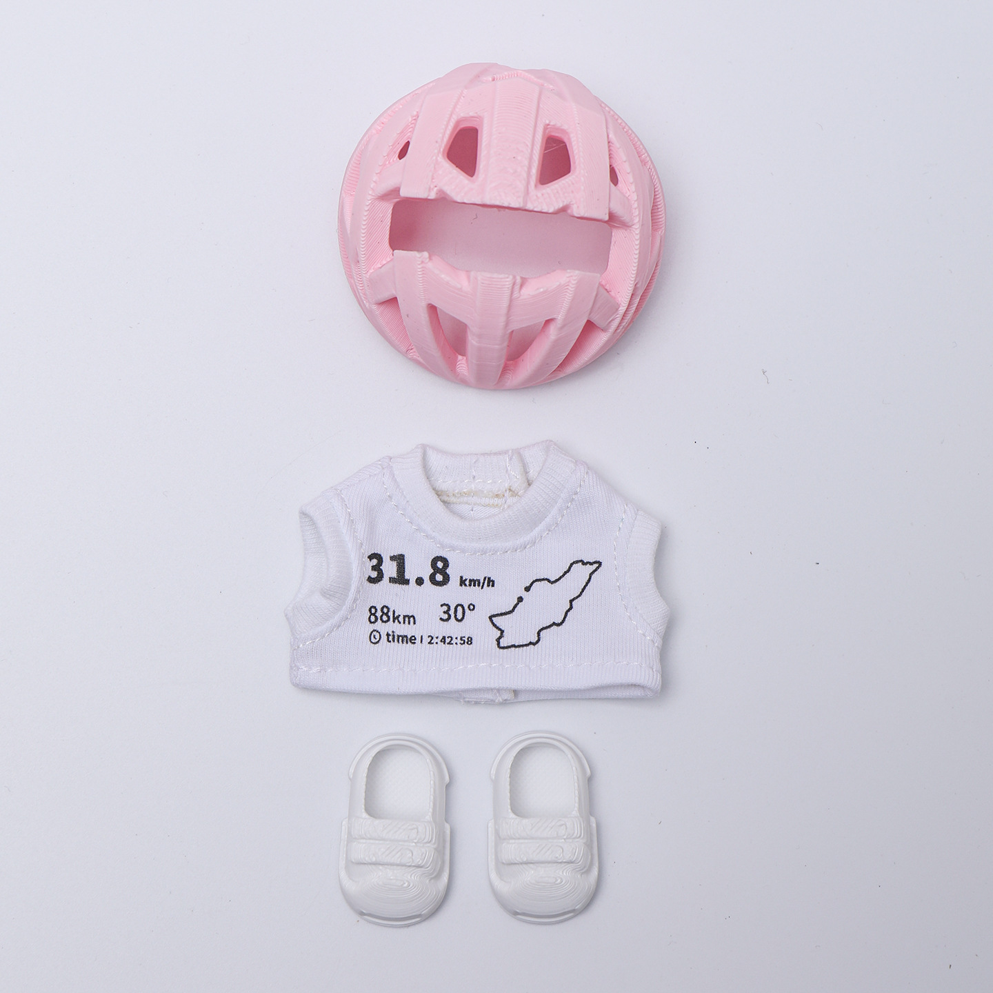 【仅4.0适用】粉色头盔+衣服+鞋子
