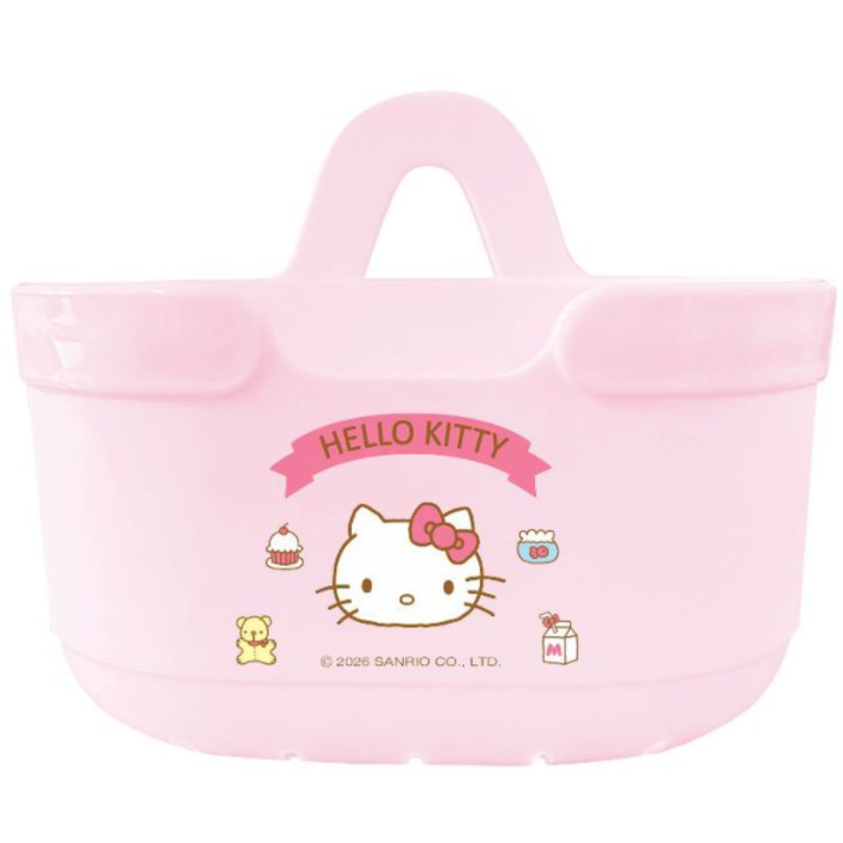 Sanrio Official Wall-Mounted Storage Basket Large Capacity No-Drilling Sterilization Box Storage Basket Traceless Antibacterial Kitchen