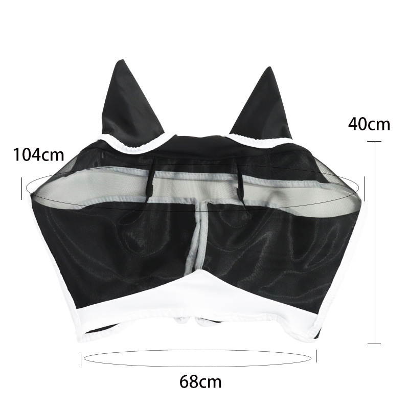 Best Selling Equestrian Horse Face Mask Mosquito Proof Fly Proof Insect Proof Elastic Horse Mask