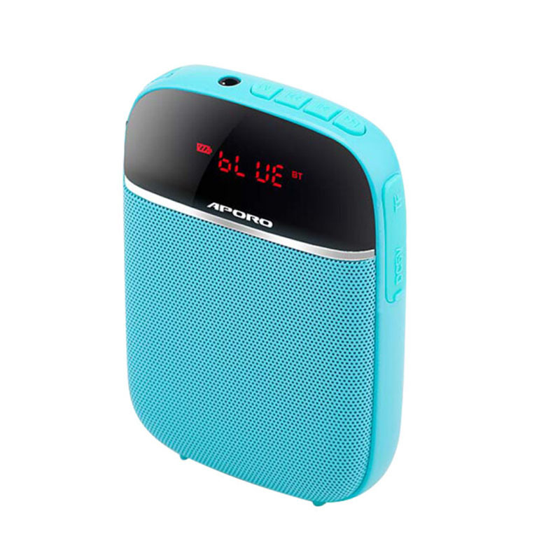 APORO T2UHF Bluetooth Wireless Mini Amplifier Teacher Tour Guide Headset Waist-hung Speaker Small Bee