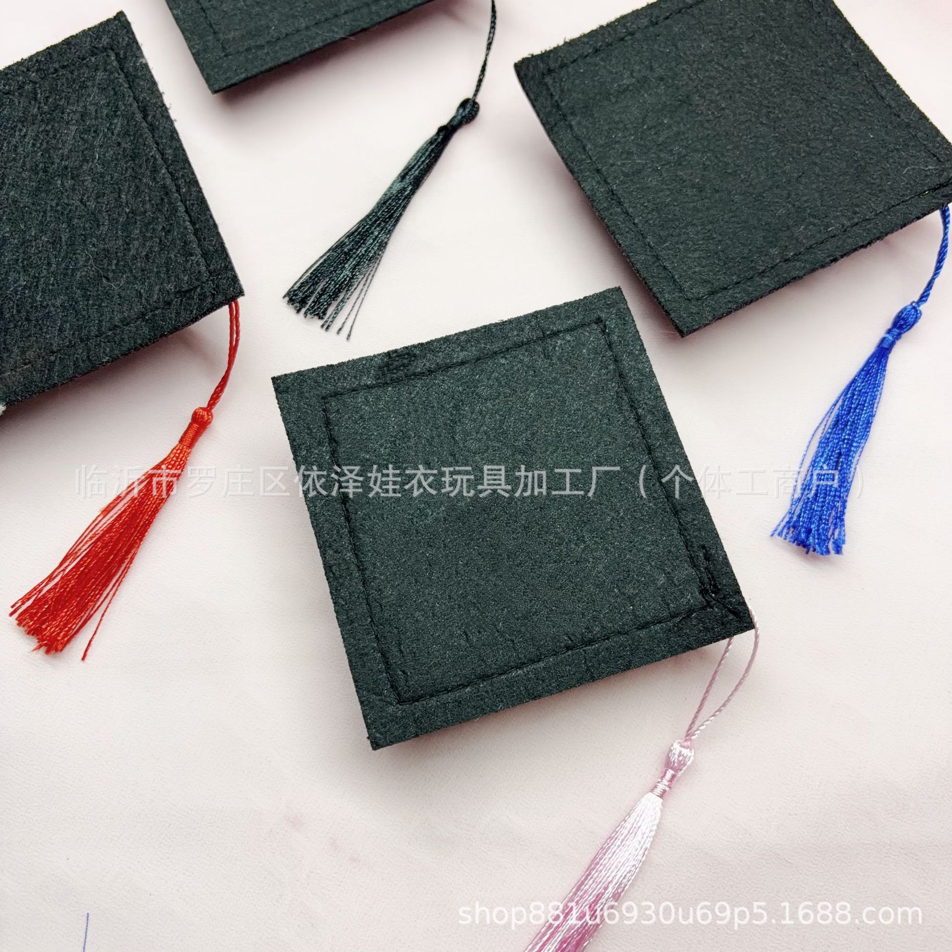 Doctor's Cap Graduation Season Felt Hat Decoration Tassel Bachelor's Hat DIY Gift