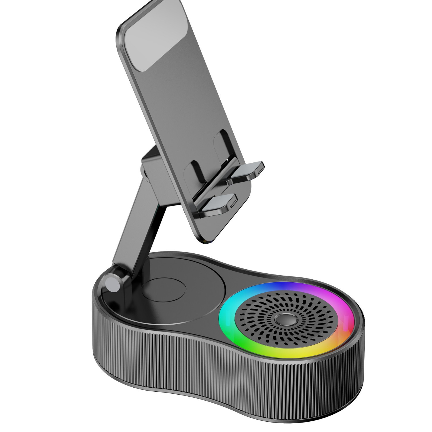 Smart Induction Phone Holder Wireless Bluetooth Speaker Home Office Live Streaming Charging Five-in-One Audio