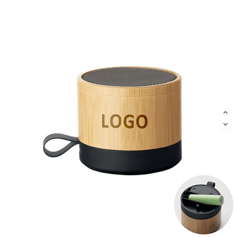 Europe Removable Battery Bluetooth Speaker Bamboo Wood Small Audio Wireless Mini Desktop Outdoor Card Subwoofer Gift