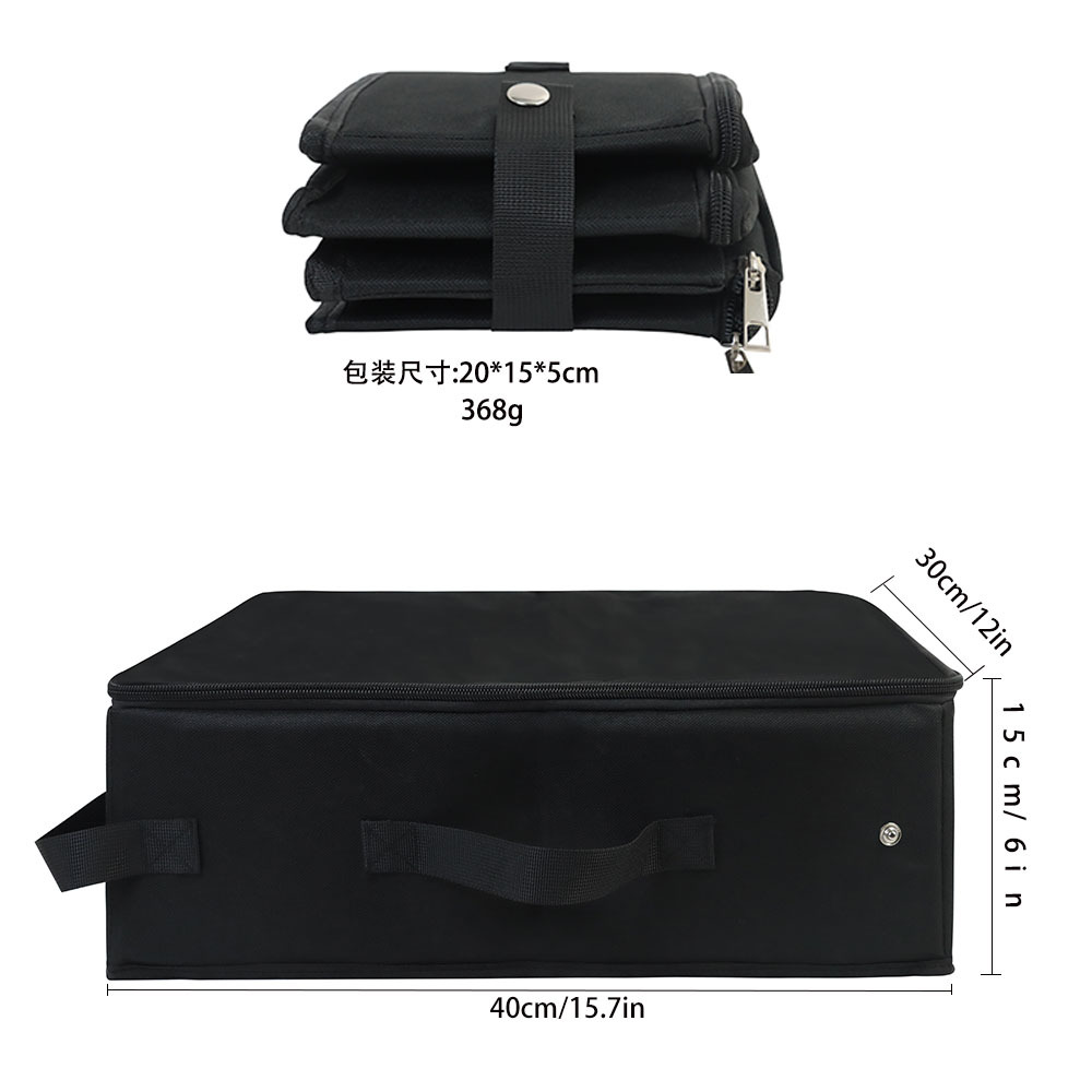Travel Cat Litter Box With Lid Handle Standard Portable Foldable Cat Litter Box Fabric Cat Litter Bag