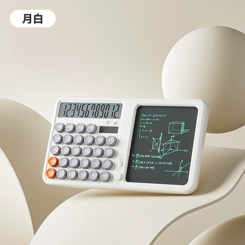 Goddess Writing Pad Computer for Office Students Portable Financial Accounting Solar Calculator