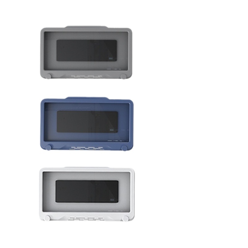 Bathroom touchscreen waterproof phone holder wall-mounted lazy shower bracket bathroom storage box organizer
