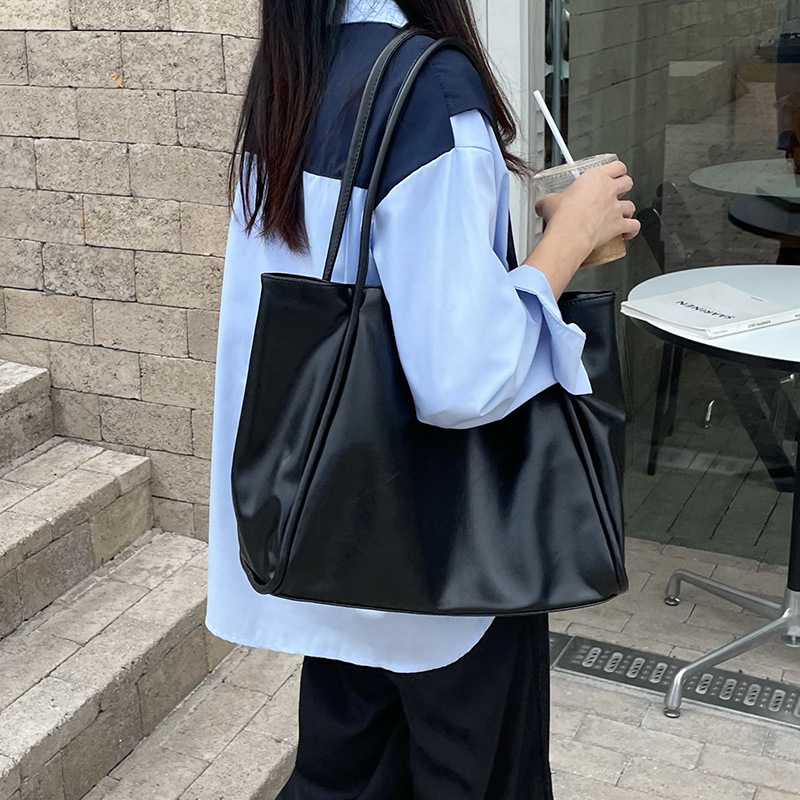 Women's Bag New Handheld Large Tote Bag Large Capacity Single Shoulder Casual Underarm Bag