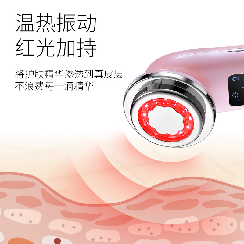 Hot and Cold Beauty Instrument Ice Hammer for Face and Eye Massage, Ice Compress Red Light Skin Rejuvenation Instrument, Beauty导入 Instrument for Skincare