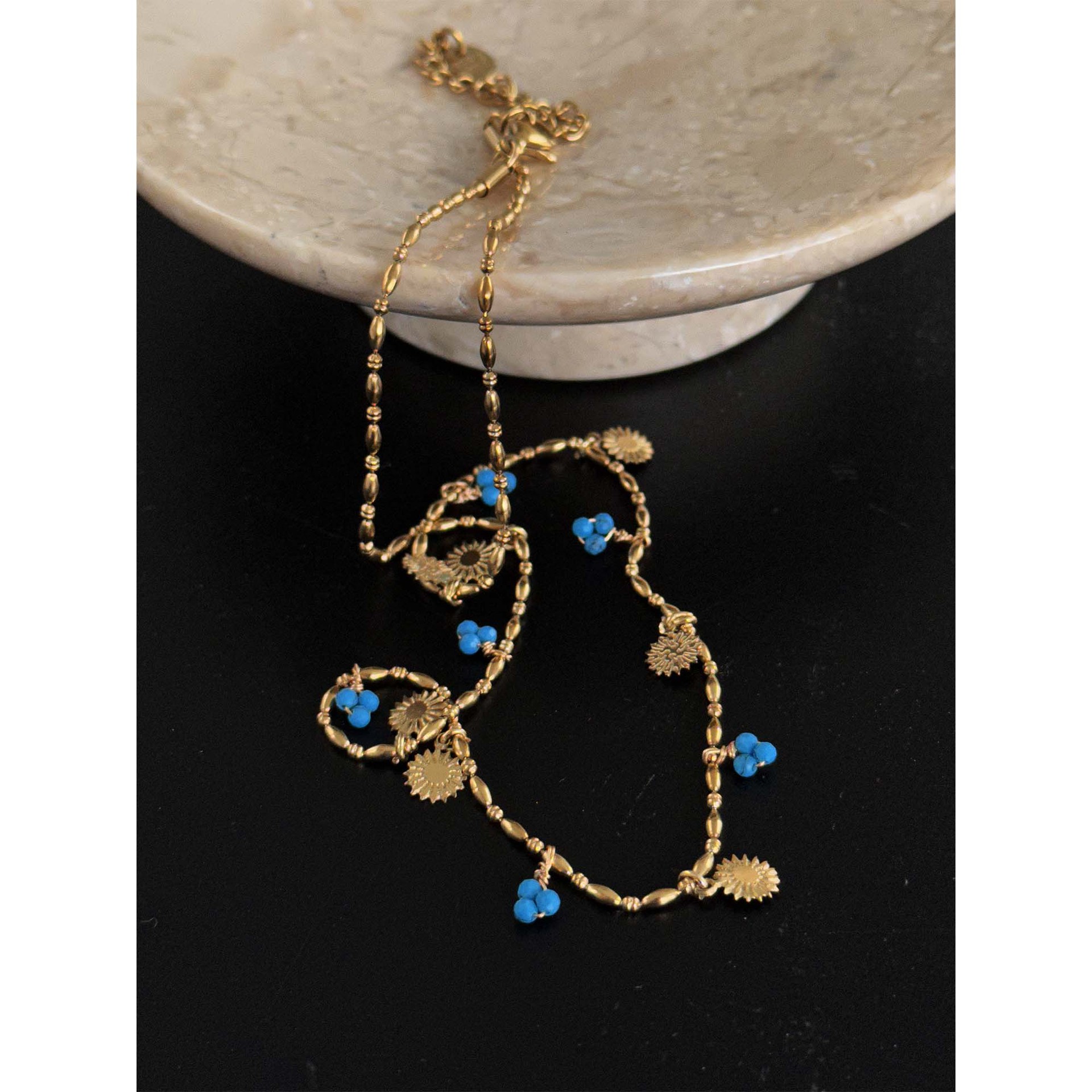 301 Early Autumn Hand String South France Romantic Style Necklace Simply Too Beautiful Series Atmosphere Women O12-10