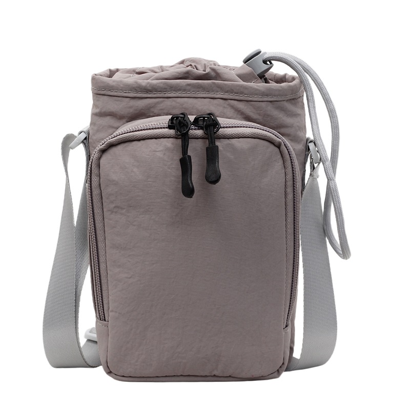 Lightweight Phone Bag for Men and Students Water Bottle Bag Umbrella Bag Multi-Layer Single Shoulder Crossbody Bag Outdoor Sports Water Cup Bag