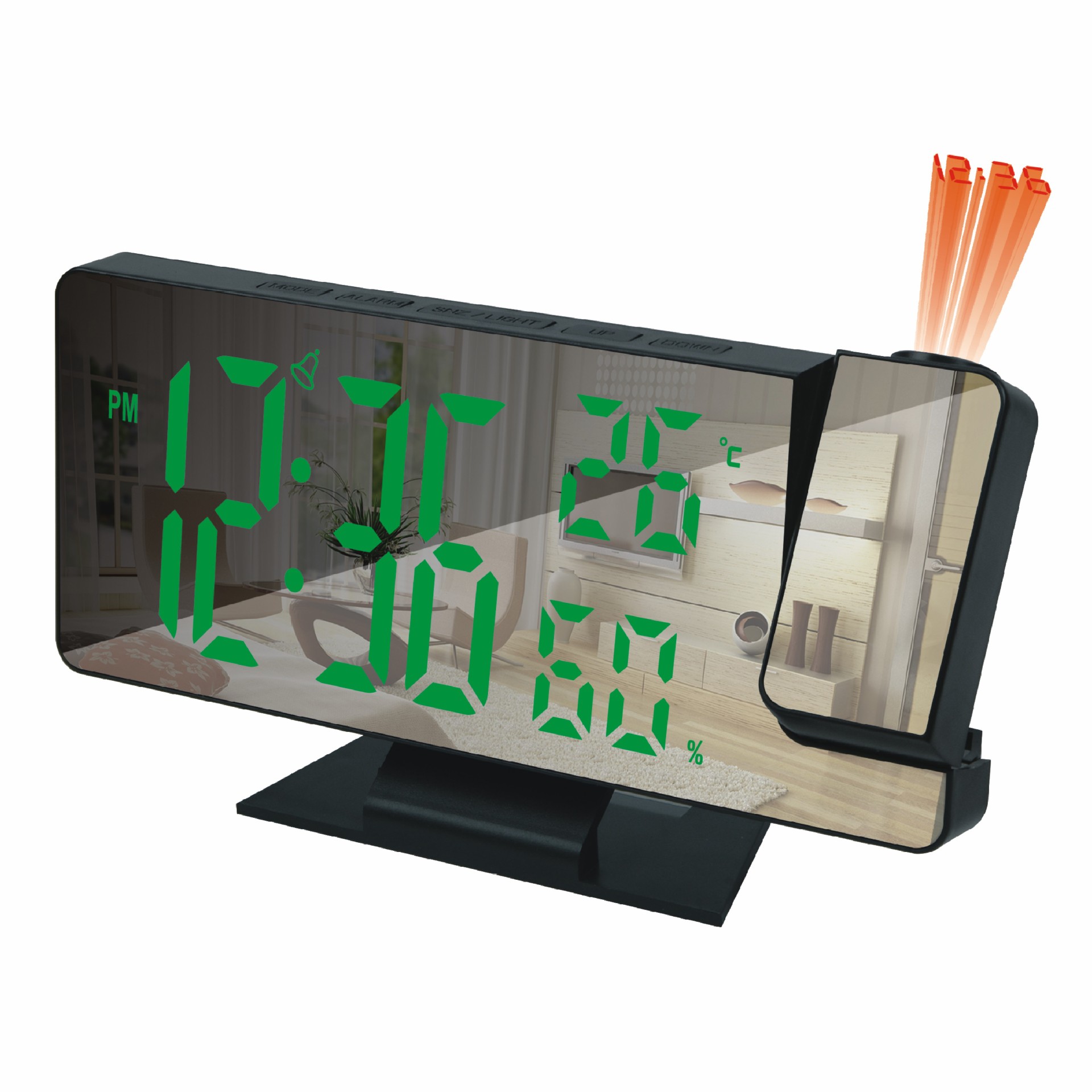 Electronic Clock LED Large Screen USB Battery Dual Use Smart Temperature and Humidity Display Clock