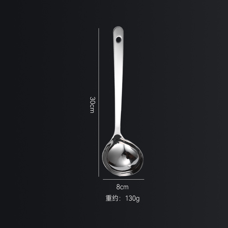 316 stainless steel soup spoon, slotted spoon, hotel hot pot spoon, kitchen tool, soup ladle, cooking small spoon, with LOGO