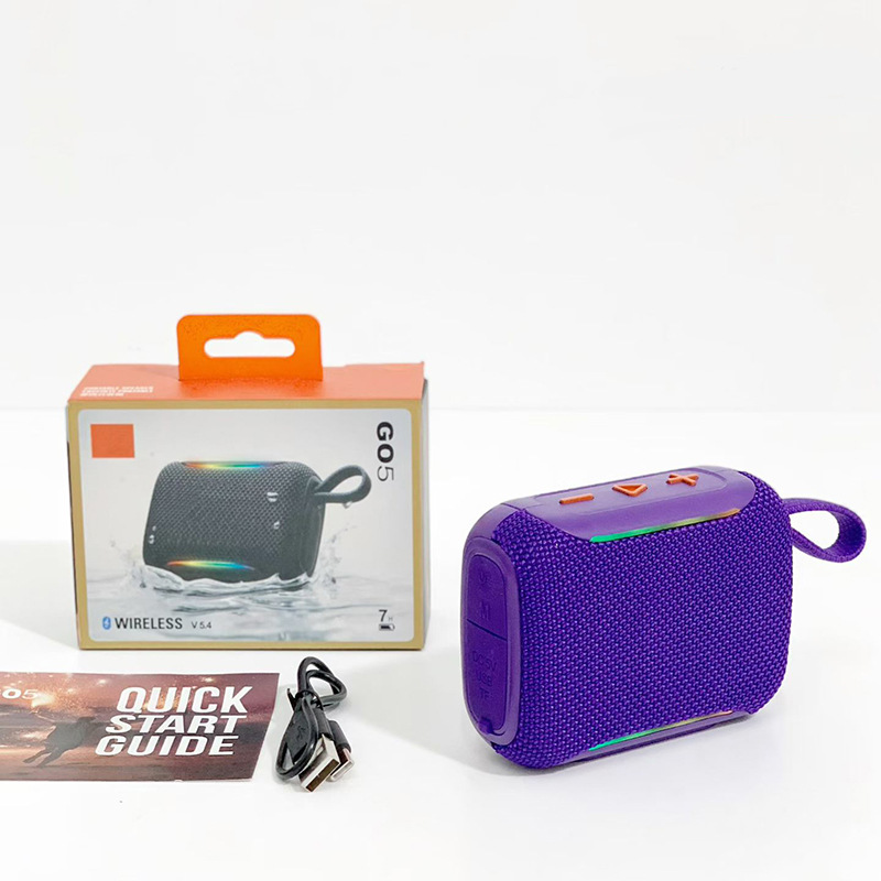 GO5 Wireless Bluetooth Speaker TWS Outdoor Home Portable Mini Bass Card Slot Gift Speaker