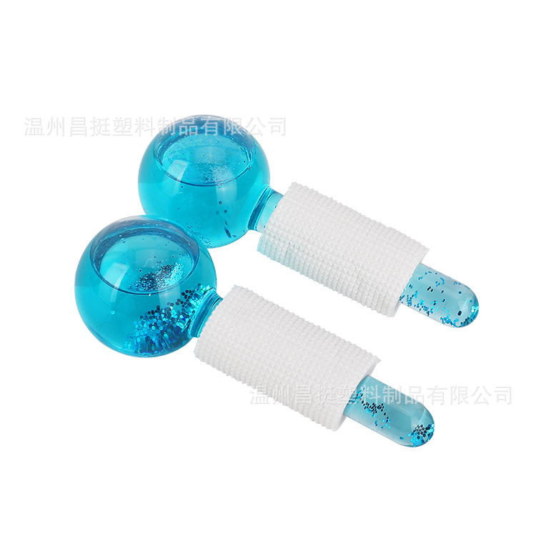 Ice wave beauty ball for facial and eye ice therapy, anti-freeze glass ball for face massage and nursing