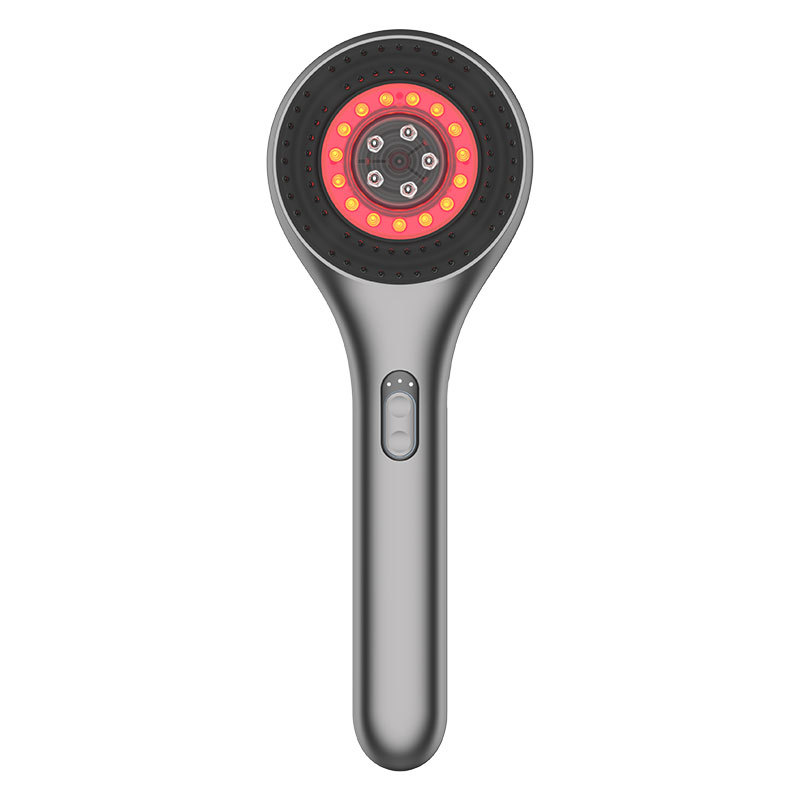 New Hongguang Multifunctional Vibrating Scalp Massage Comb, IPX7 Waterproof, with Built-in Applicator for Serum Infusion