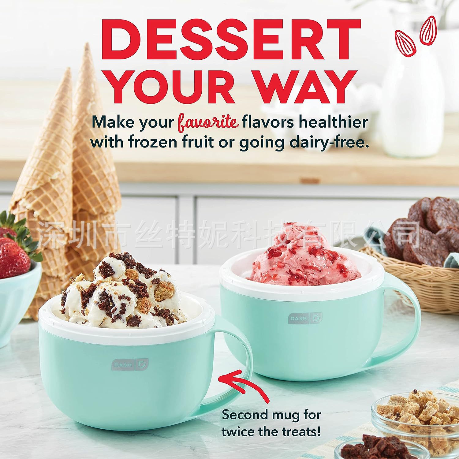 Ice Cream Machine Home Yogurt Maker Mini Ice Cream Machine Electric Popsicle Machine Ice Cream Making Machine