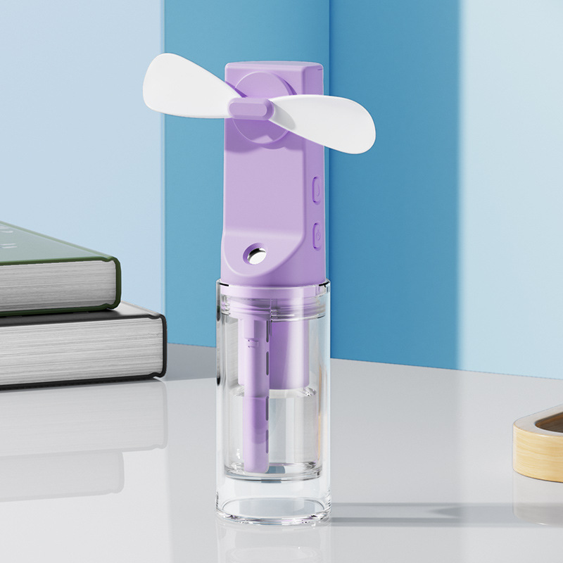 New Handheld Spray Mist Cooling Small Fan Outdoor Portable Mini Charging Student Desktop Dormitory Gift