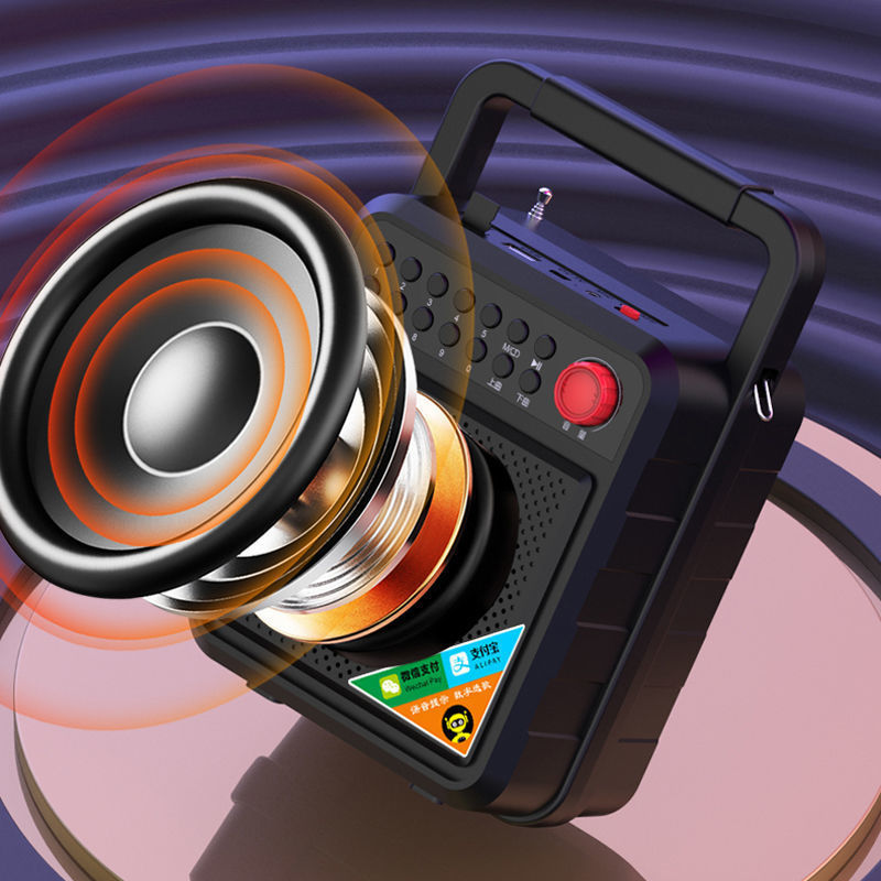 Bluetooth Speaker Wireless Bluetooth Mini Portable USB Plug-in Card Outdoor Portable Square Dance Speaker