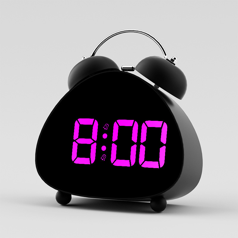Alarm clock student special living room LED electronic display ringing super loud sound simple electronic clock children alarm clock