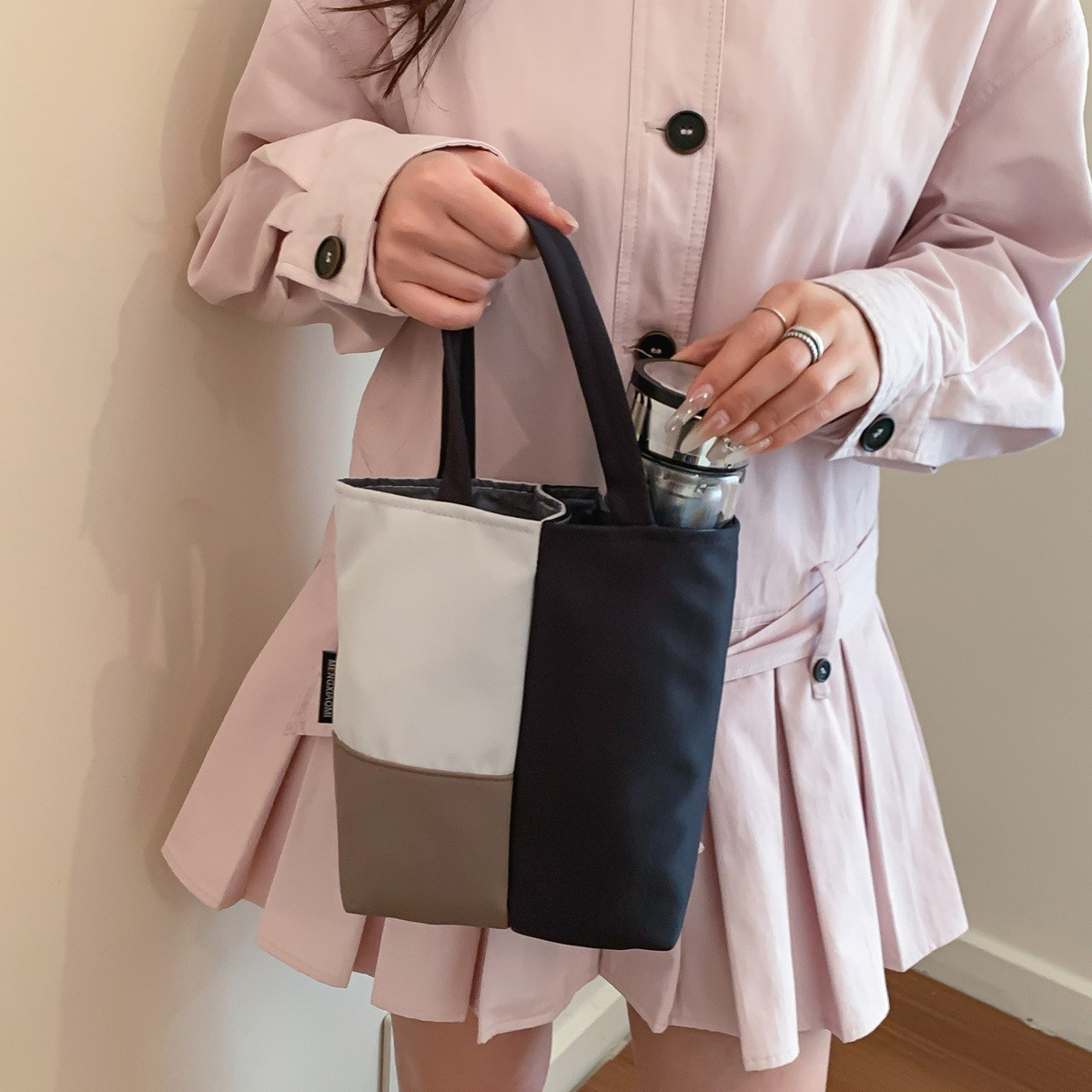 Simple Casual Canvas Bag Women 2025 New Large Capacity Handbag Niche Shoulder Commute Tote Bag