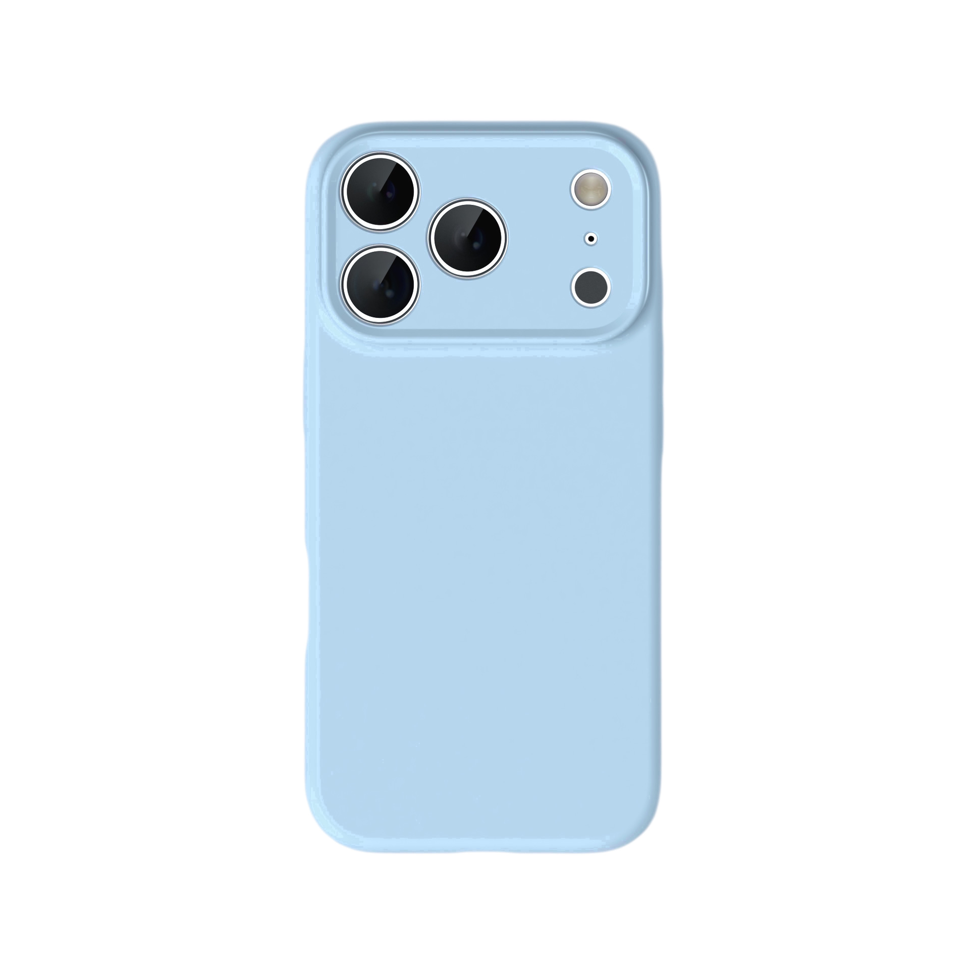 Silicone case for iPhone 17 with large hole anti-fall, full coverage protective case for iPhone 16 Pro Max, simple