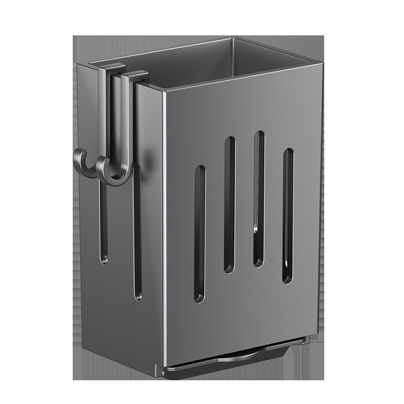 Chopstick storage box drain hanging rack household spoon chopstick cage chopstick tube kitchen storage rack no-drilling wall-mounted